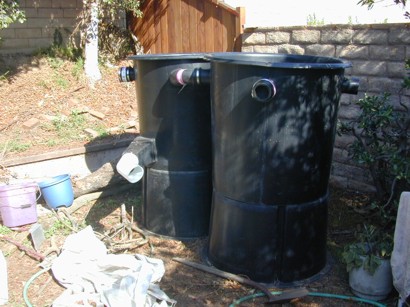 Vortex filter tanks