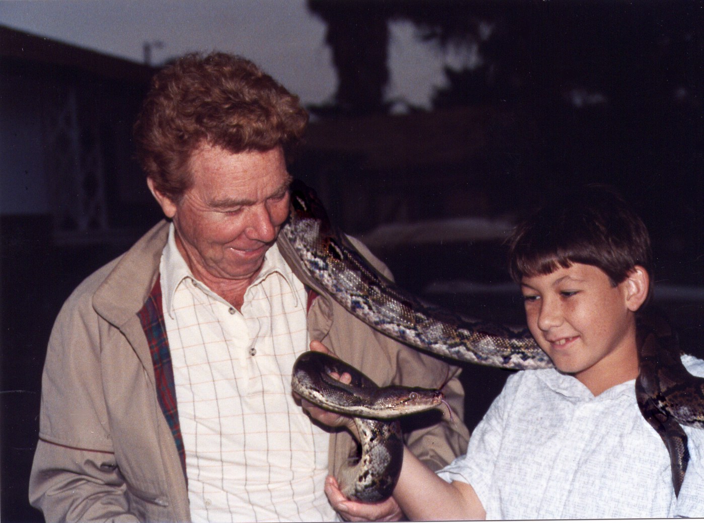 Dad and Stephen holding Ben